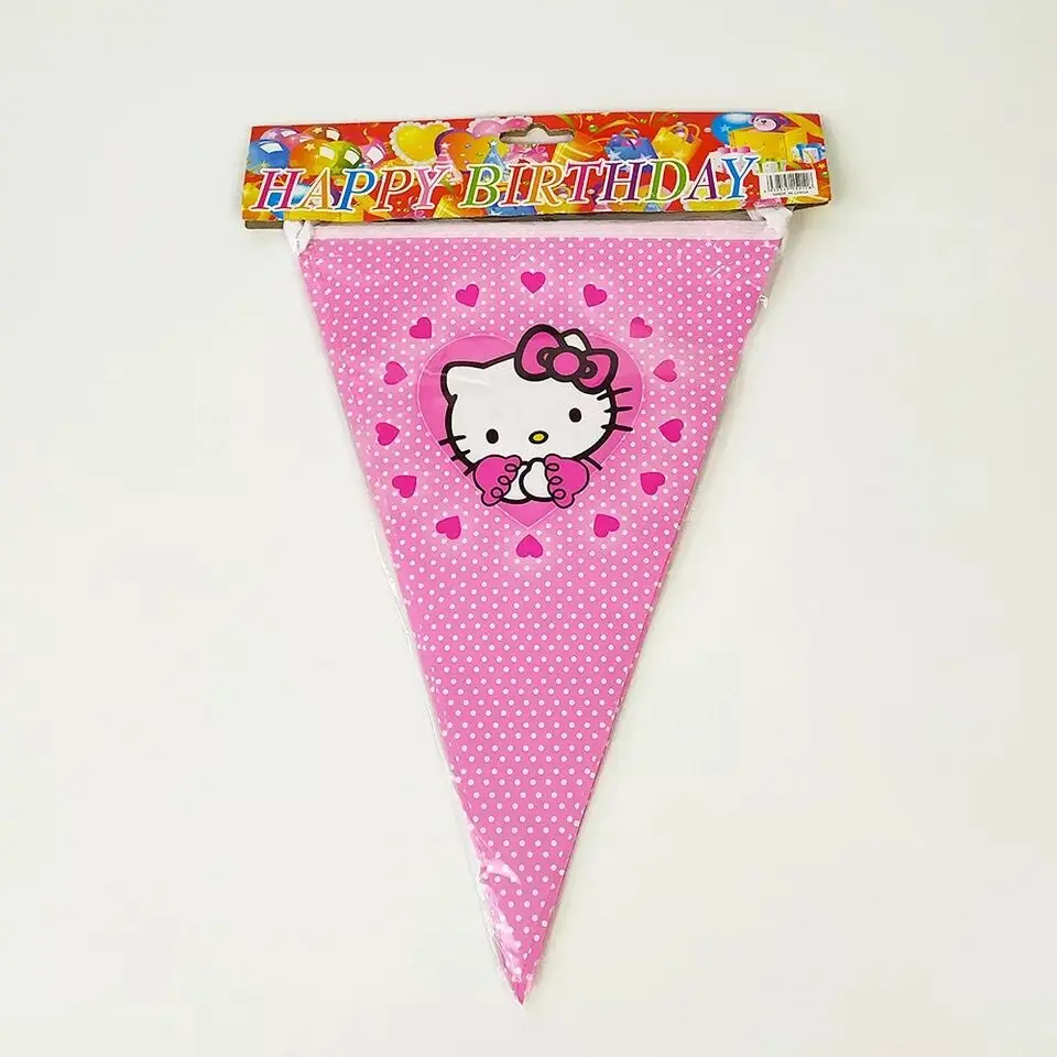 С Днем Рождения Декор поставки мультфильм hello kitty одноразовая посуда чашка