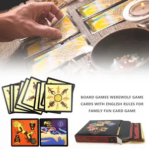 Board Games Toys Werewolf Game With English Rules For Family Fun Card Game Toys For Children