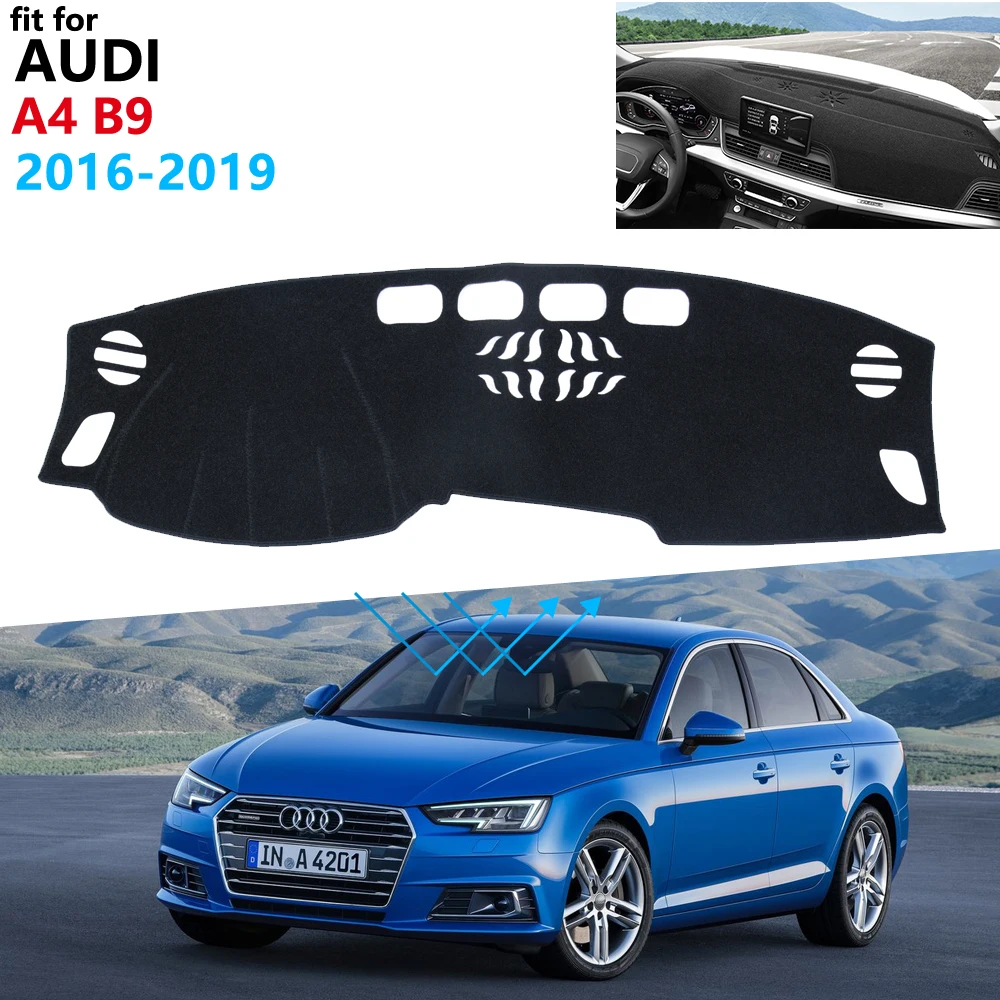 Чехол для приборной панели защитный коврик Audi A4 B9 2016 2017 2018 2019 8 Вт автомобильные