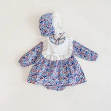 Body Floral pour bébé fille, barboteuse en coton pour nourrissons, enfants, printemps et automne