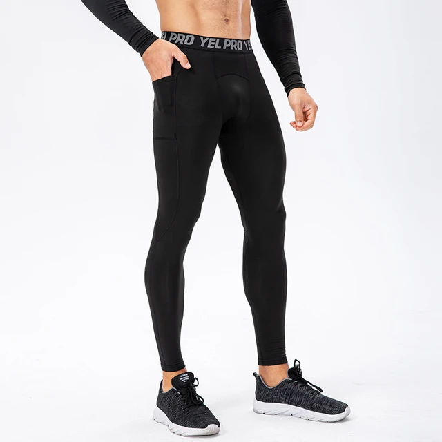 Running Leggings Tights Compression Men  Gym Clothing Men Workout Pants - Fitness  Pants - Aliexpress