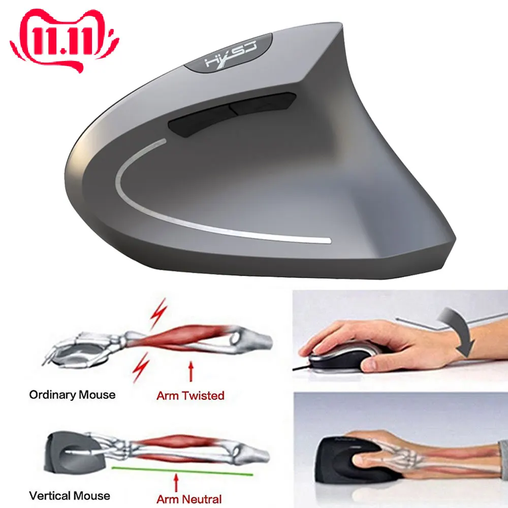 

Bluetooth 3.0 Wireless Vertical Mouse Ergonomic Optical 800 1600 2400 DPI 4 Buttons Mause for Windows MAC OS Computer Laptop