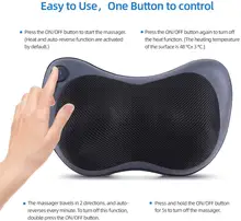 

Back Massager with Heat Back and Neck Massager with Deep Tissue Kneading Electric Back Massage Pillow for Back Neck