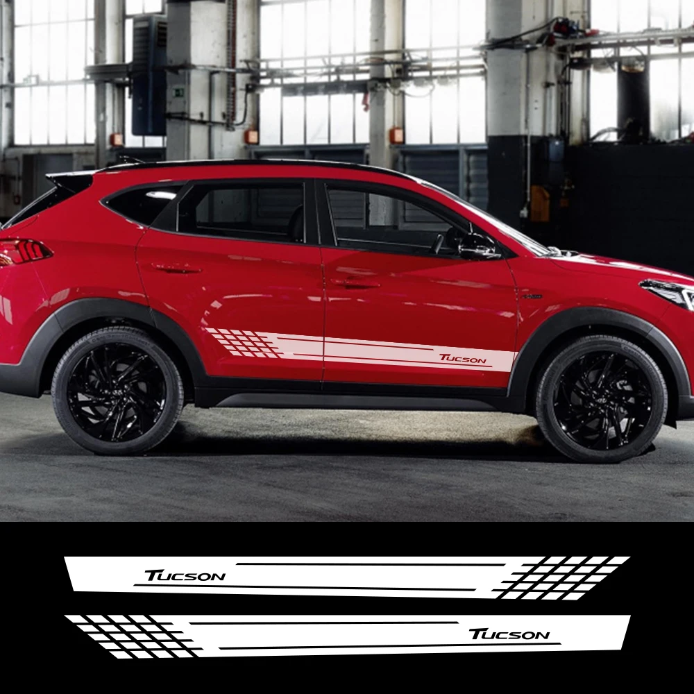 2 шт. автомобильные светоотражающие наклейки для Hyundai Tucson|Наклейки на автомобиль|