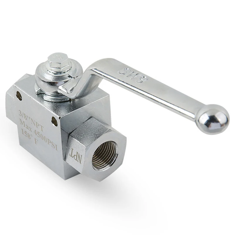 

1 Set Ball Valve 4500PSI Quick Connect Plug 3/8 Fitting Washer High Pressure