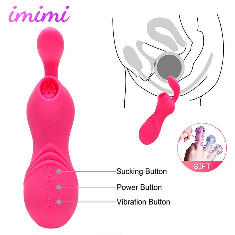 Womanizing Clit Sucker Vibrator Sex Toys for Women Tongue Vibrating Nipple Sucking on Blowjob Clitoris Stimulator Masturbator