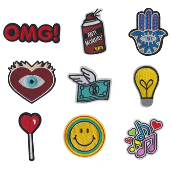 

Ironing Patch Stickers Iron on Patches Cute 1Pcs Clothes Bag Paste Iron Sticker Embroidery Applique Cloth Pasting