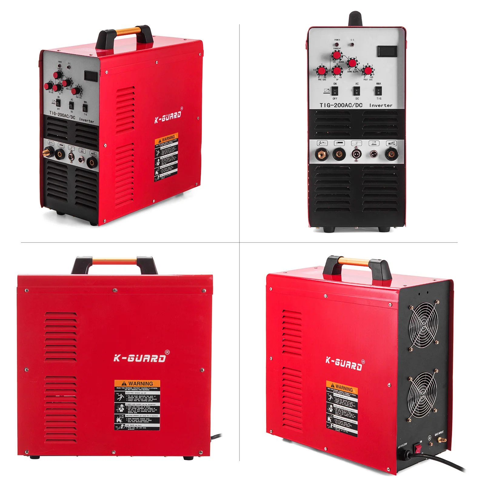 

TIG/Stick Square Wave Inverter AC/DC Aluminum 200 Amp Welder IGBT Pulse welding machine High quality welder metal110/220V