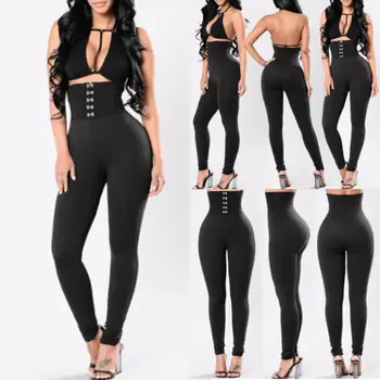 

MeiHuiDa 2018 New Style Fashion Women Solid Fitness Leggings Ankle Length Stretch High Waist Leggings