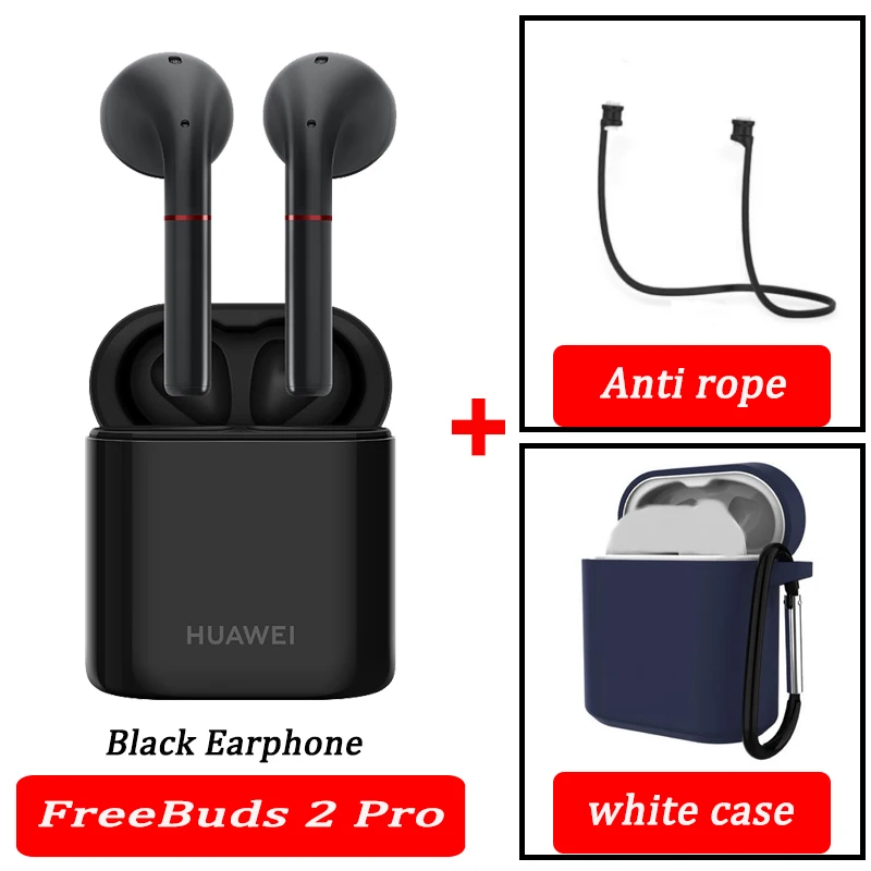 Huawe Freebuds 2 Pro Freebuds 2 беспроводные наушники Беспроводная зарядка Bluetooth 5,0 водостойкий IP54 - Цвет: black 2pro blue rope