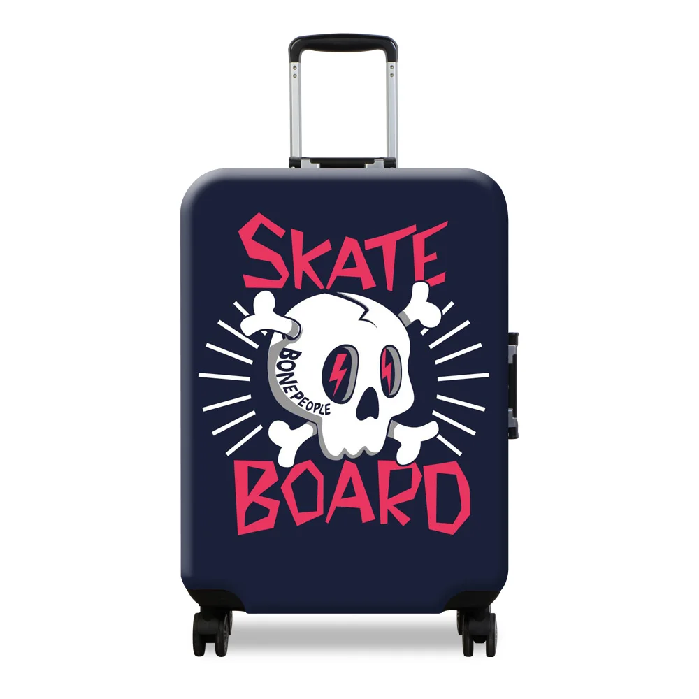 Rock cartoon Thick luggage protection box Elastic protective cover case for travel suitcase travel accessories for 18-32 inches