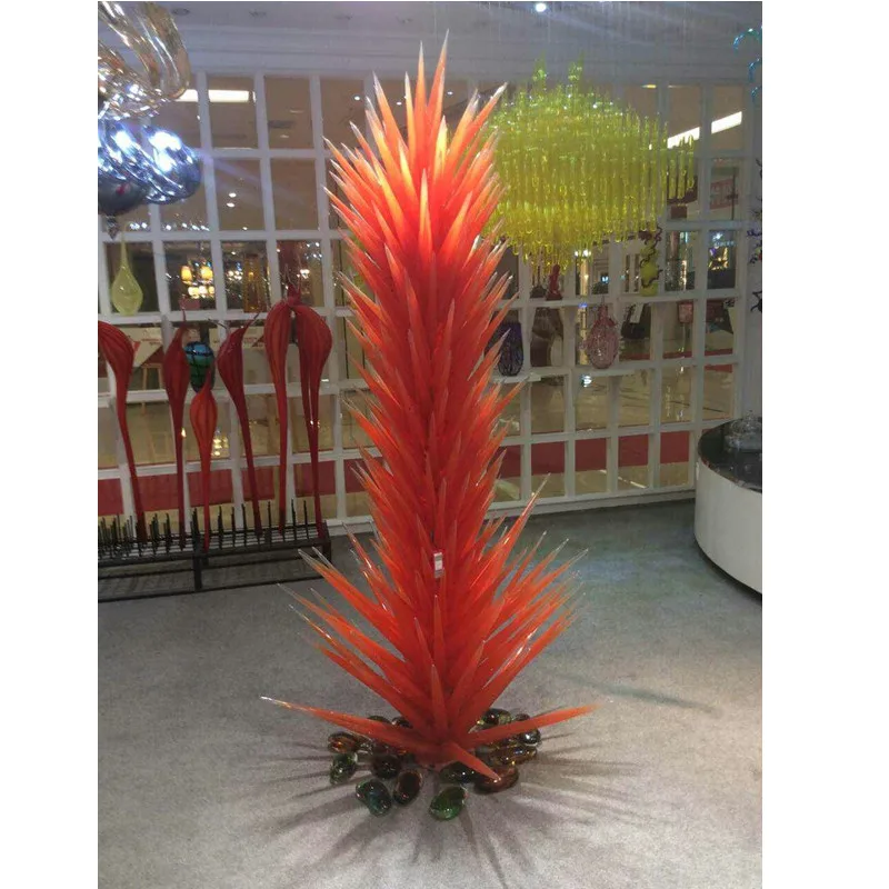 Hot Sale LED Murano Glass Floor Lamp Glass Art Sculpture Standing Lamp for Garden