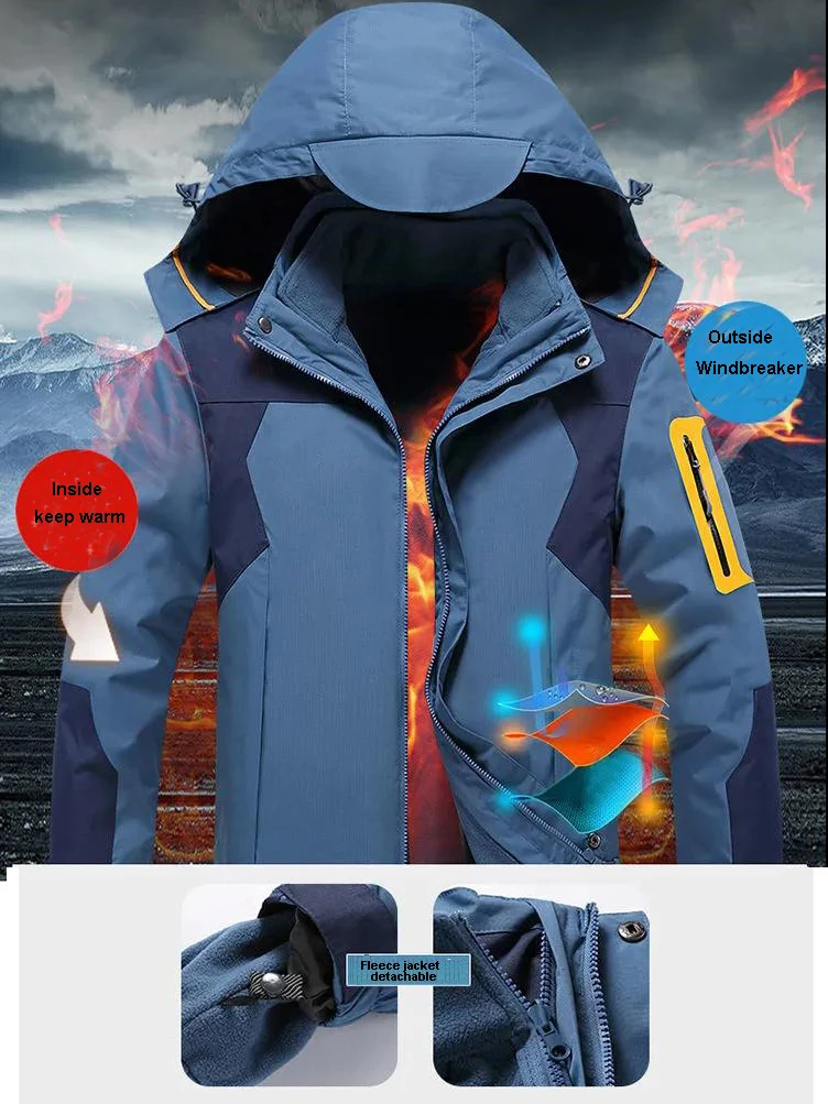 Veste Cyclisme Homme Hiver Wulibike - Polaire Thermique, Imperméable Et Respirante, Coupe-vent, Unisexe