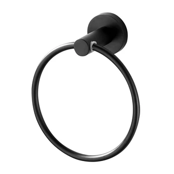 

Toilet Round Towel Ring Storage Holder Bathroom Accessories Wall Mounted Modern Stainless Steel Kitchen Rail Hanging Anti Rust
