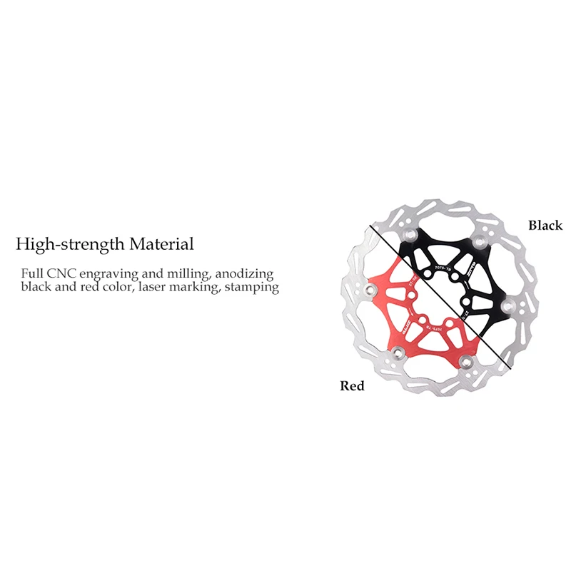 ZTTO 180 мм велосипед дисковый тормозной плавающий ротор из нержавеющей стальной тормозной диск Совместимые колодки для Горный или Кроссовый велосипед дорожный велосипед