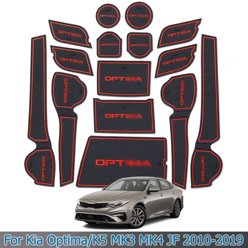 Противоскользящий коврик для подстаканника KIA Optima 2010 ~ 2019 MK3 MK4 JF аксессуары резиновые подставки| |