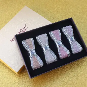 

Four Lipstick Set Matte Velvet Lipstick Waterproof Diamond Girl Long Elegant Moisture For Women Lipstick Bow Lasting C3E7