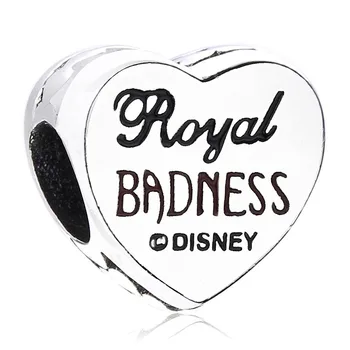 

New 925 Sterling Silver Bead Charm Enamel Villains Queen of Hearts Royal Badness Beads Fit Pandora Bracelet Bangle Diy Jewelry