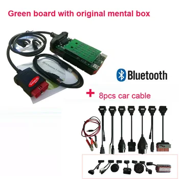 

VD DS150E with bluetooth obd2 Diagnostic Tool 2015.3 keygen for delphis autocome cars trucks TCS pro +full 8 car cables