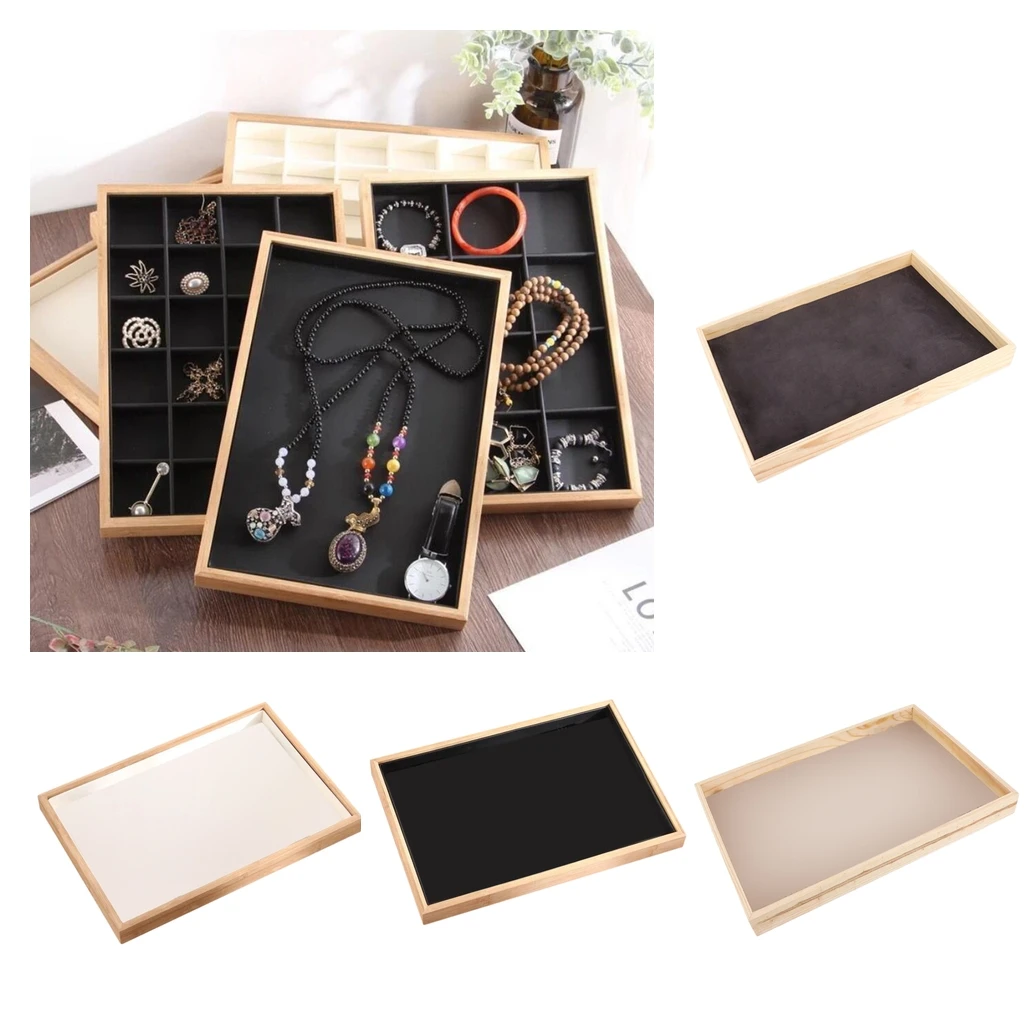 Подставка органайзер для ювелирных изделий из бамбукового дерева|Упаковка и