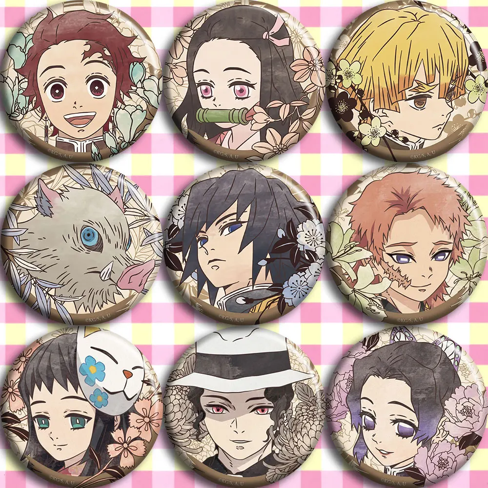 Японское аниме Demon Slayer: Kimetsu no Yaiba Kamado Tanjirou значок для косплея Мультяшные значки