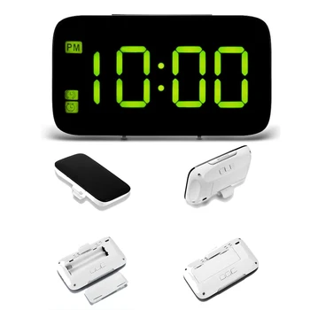 

Decorative Home Snooze Office Adjustable Brightness Alarm Large Screen Digital Clock Voice Control Led USB Charging Easy Reading