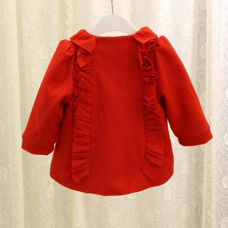 

Momoidea Autumn And Winter New Style Girls Padded Cotton Clothes Korean-style Thick Frilled Bow CHILDREN'S Cotton Wear