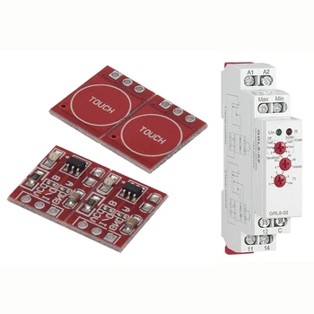 

2Pcs TTP223 Capacitive Contact Switch Button Self-Lock Module & 1 Pcs GRL8 Water Level Controller Liquid Relay GRL8-02