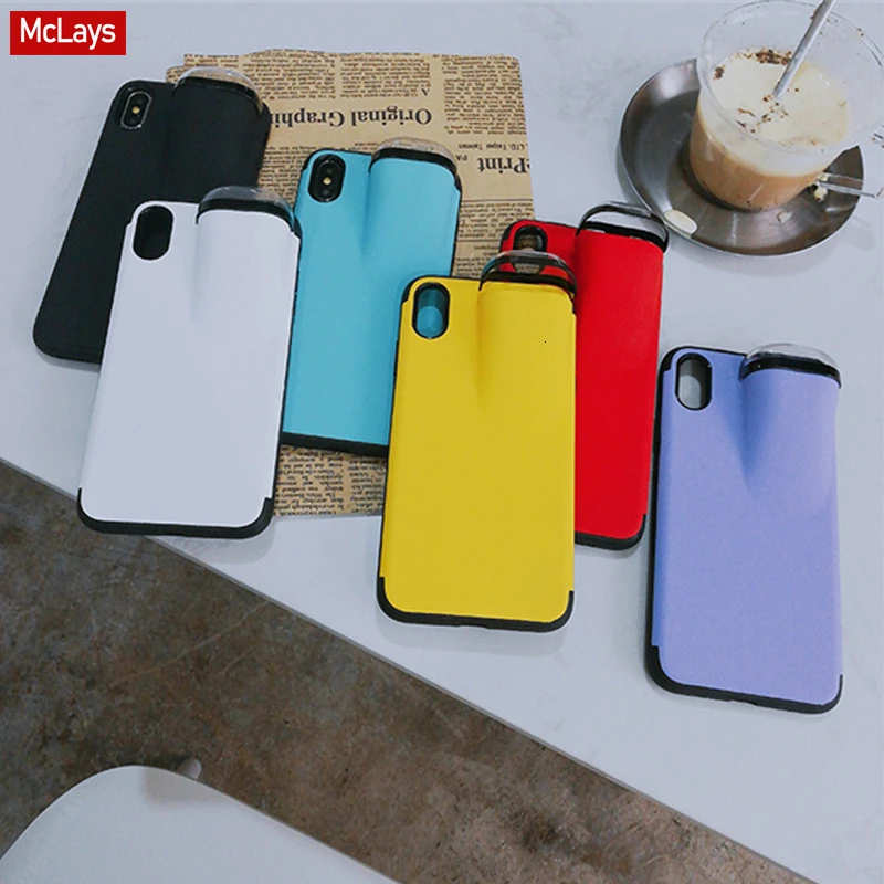 

Fashion New design 2in1 phone case For iPhone 11 Pro Max XS Max XR 7 8 6 6S Plus Hard cover with Earphone case For AirPods Case