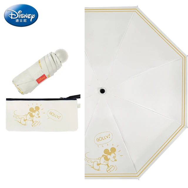 Disney Aranyos, Teljesen Automatikus Esernyő Gyerekek Mickey Rain Nőknek Összecsukható Ajándék Parasol Utazási Sky Star Print - Image 4