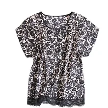 Шелковая жемчужная атласная футболка с круглым вырезом и рукавом реглан, Женская свободная футболка