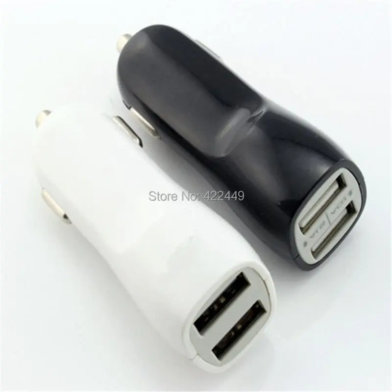 100 шт 2 usb 2 порта 2.1A+ 1A Быстрый двойной Переходник usb для зарядки в машине для iPhone samsung galaxy S4 S3 s5 htc с фабрики дешево хорошее