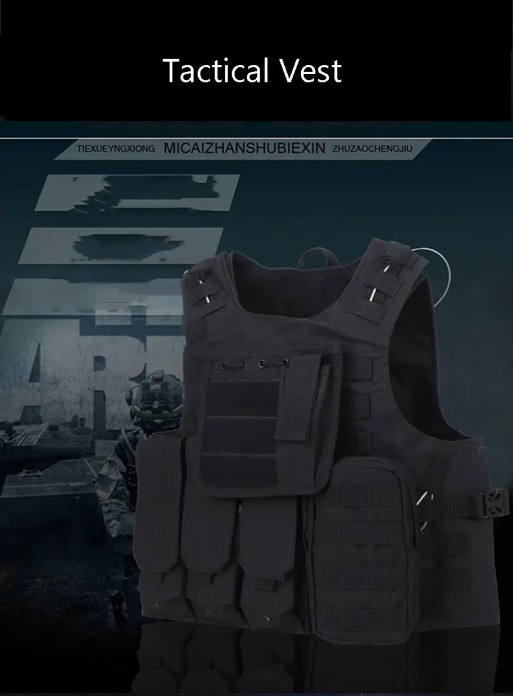 Страйкбол разгрузка Тактический Жилет Molle защитные пластины Colete солдат боевые жилеты амфибия военная армия камуфляж Перевозчик