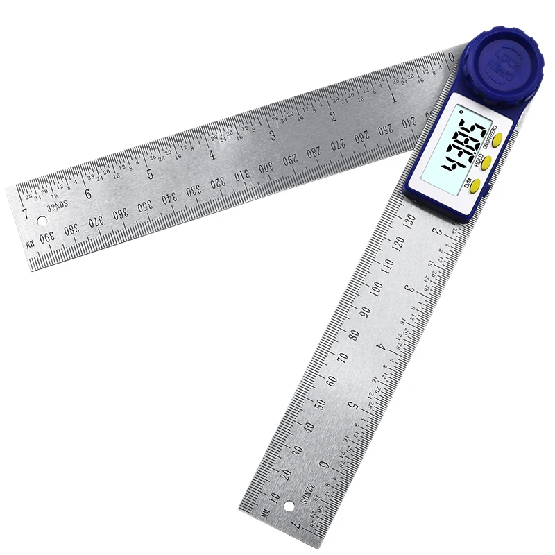 0-200Mm 8 Inch Digital Meter Angle Inclinometer Angle Digital Ruler Electron Goniometer Protractor