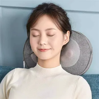 

12V 24W Constant Temperature One Button Control Massage Pad Pillow Office Back Cushion Fitness Fatigue Muscle Relaxation Massage