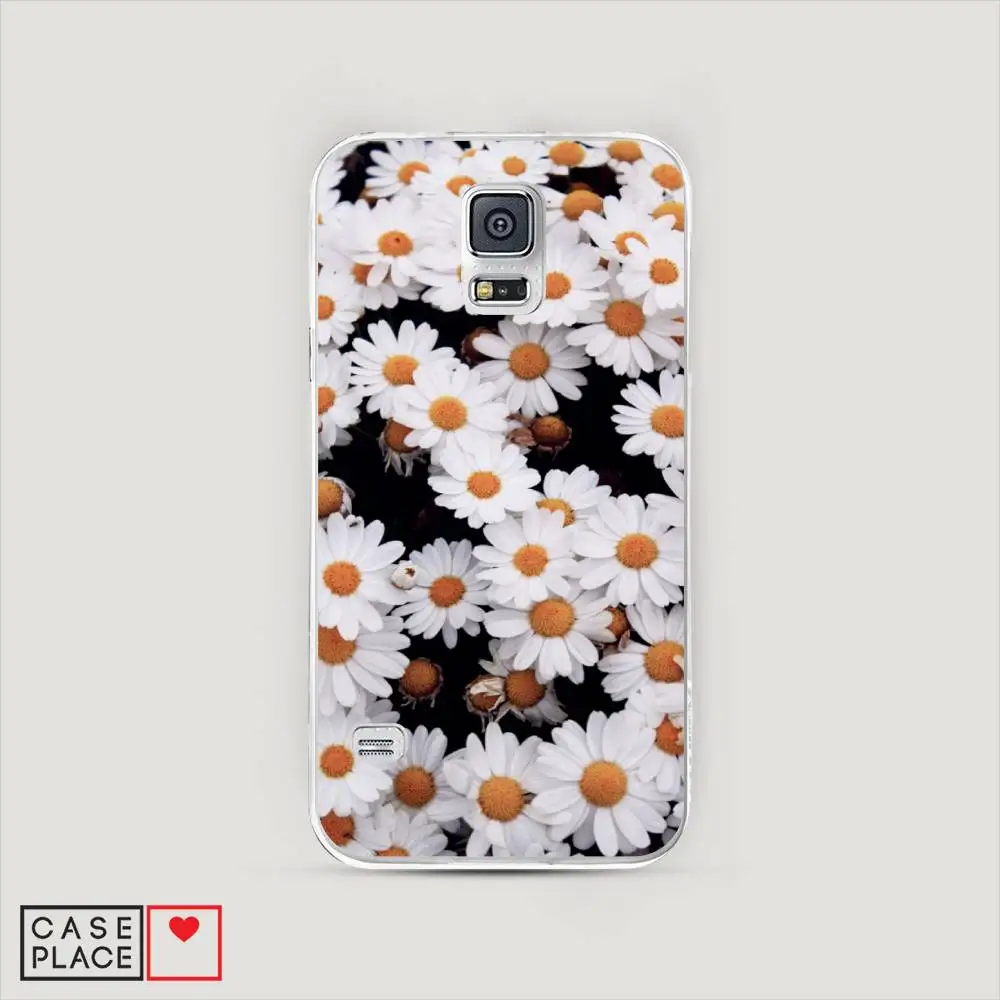 Чехол Силиконовый для Samsung Galaxy S5 mini защитный тонкий мягкий бампер яркий с