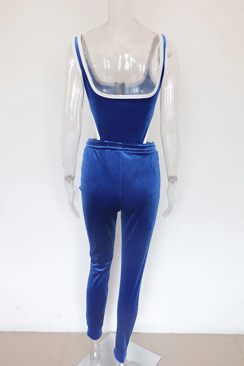 Beyprern уникальный комбинезон и штаны для бега, комплект из 2 предметов, женский спортивный костюм для фитнеса без рукавов, Бархатный комплект, Клубная одежда