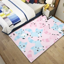 Скандинавские 3D ковры единорог мультфильм животное спальня коврик для детских игр мягкая фланелевая пена памяти большое место коврики ковер для гостиной