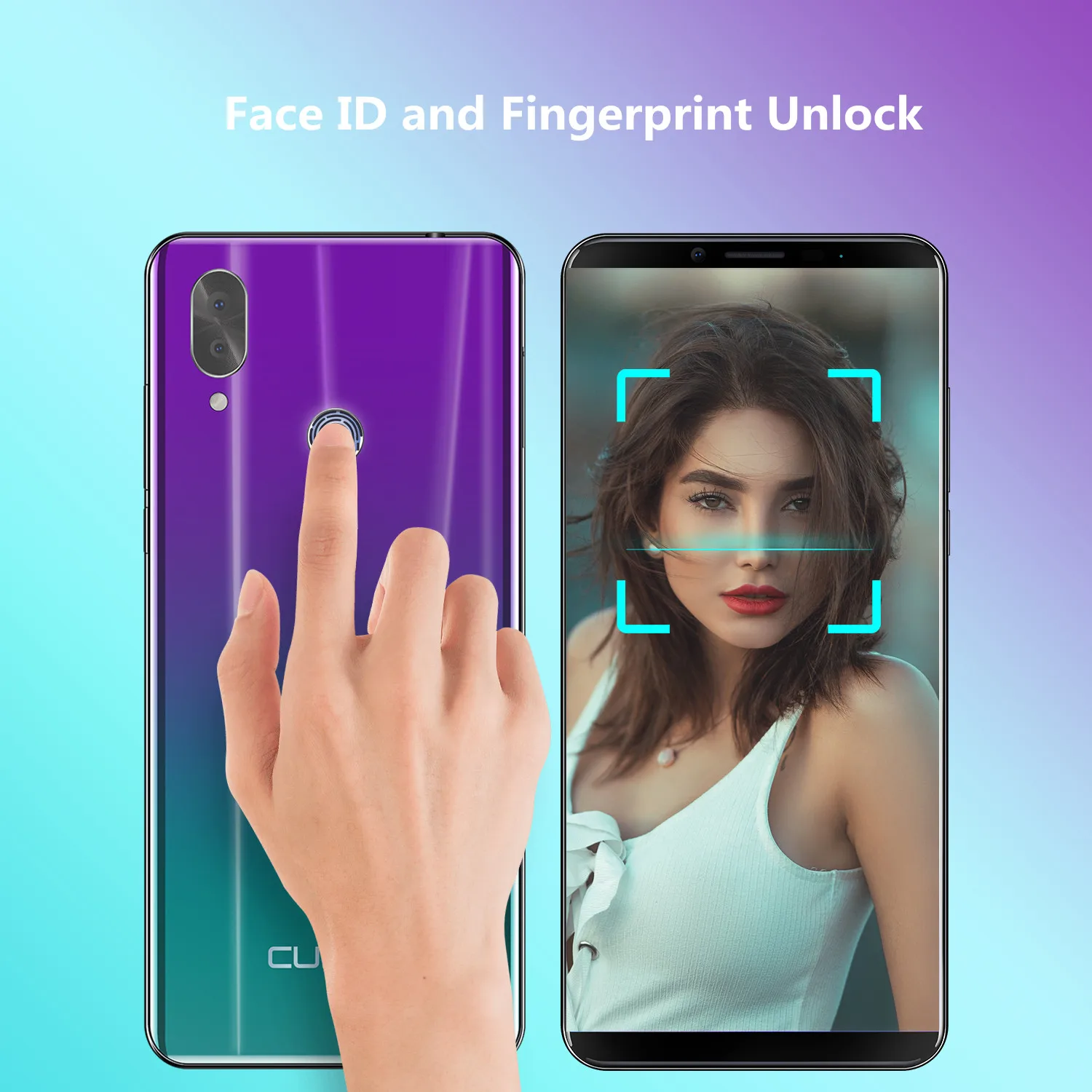 CUBOT X19 Mobile Phone Helio P23 Octa-Core 4000mAh 16MP+2MP Dual Camera 4G Smartphone Android 9.0 Face ID Fingerprint Cellphones
