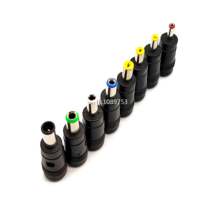 노트북 AC DC 전원 충전기 공급 어댑터 팁 커넥터 잭, 태블릿 PC용 충전 플러그, 5.5x2.1mm, 8 + 1 개