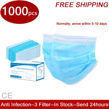 

Disposable Masks Mouth Mask 3 Ply Anti Virus Anti Dust Nonwoven Elastic Earloop Salon Mouth Face Masks