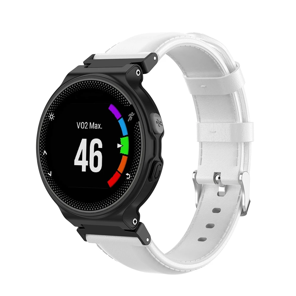 Для Garmin Forerunner 220 230 235 620 735 S20 S5 S6 Смарт-часы замена Кожаный ремешок наручные часы на запястье