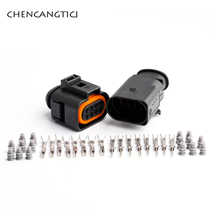 

1 Set 8 Pin Way Waterproof Wire Harness Connector Automotive Transmission Plug For VW Golf Jetta Passat 1J0973714 1J0973814