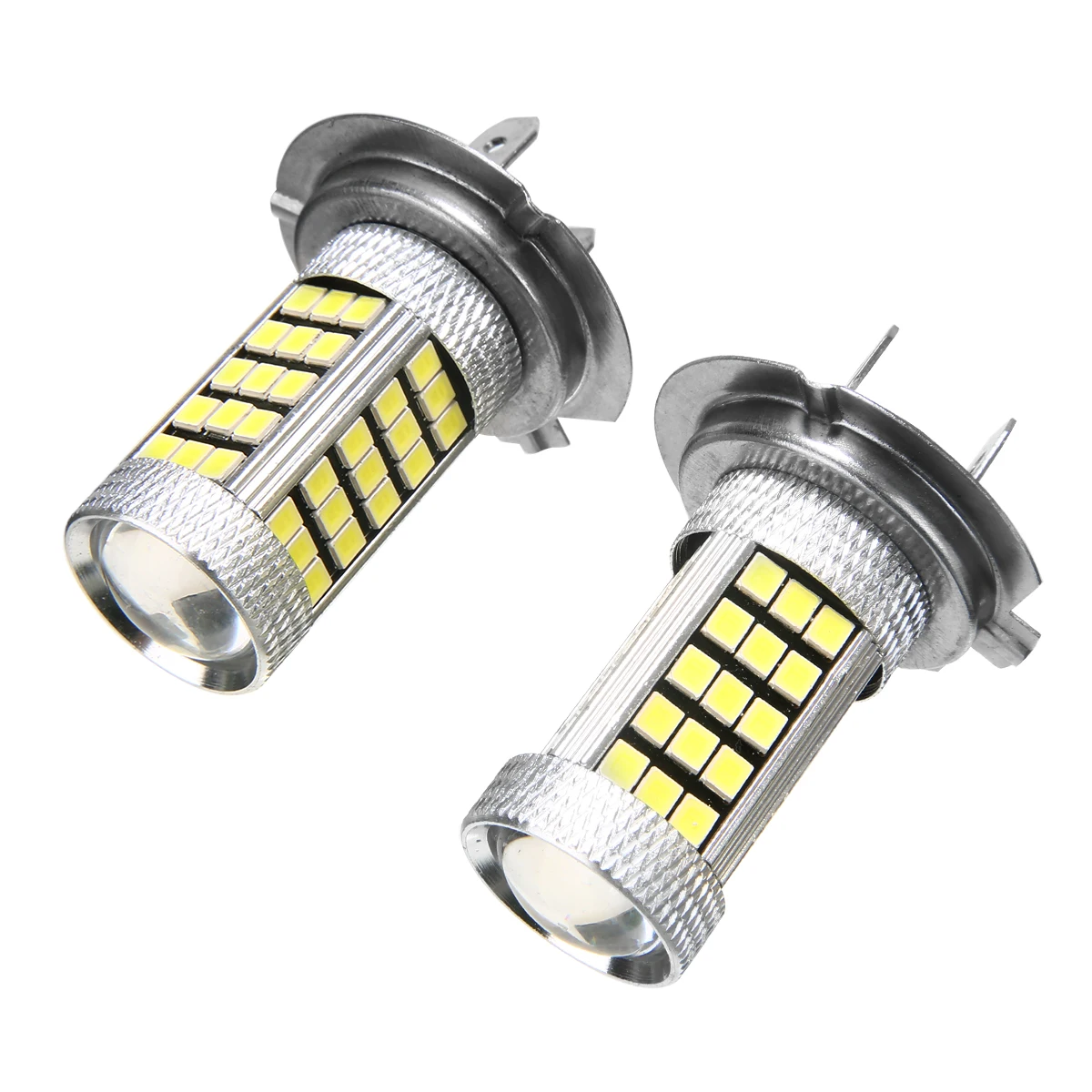 2 шт./компл. H7 светодиодный Автомобильный светодиодный лампы 2835 66SMD DC 12V Авто Противотуманные фары Дневные Фары Светильник тормозной фонарь белый 6000K светильник источник