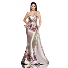 Best Offers GuyuEra 2020 Spring New Dress European and American Women's Banquet Female Temperament Annual Meeting Printing Embroidered Dress Best Offers GuyuEra 2020 Spring New Dress European and American Women's Banquet Female Temperament Annual Meeting Printing Embroidered Dress
