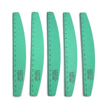 

150Pcs/lot Nail Files Sanding Nail Buffer Haif Moon Nails Files Double-sided Manicure Pedicure Nails Polished Professional Tools
