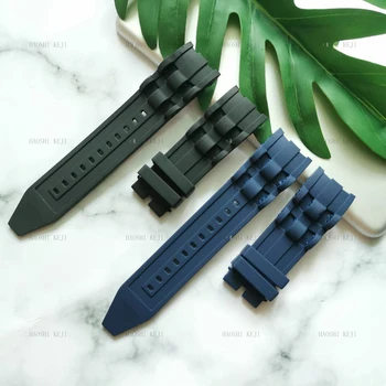 

1pcs 26*24mm Silicone Rubber Watchband Black Luxury Men's Wristband Watch Band Replacement Strap No Buckle For/Invicta/Pro/Diver