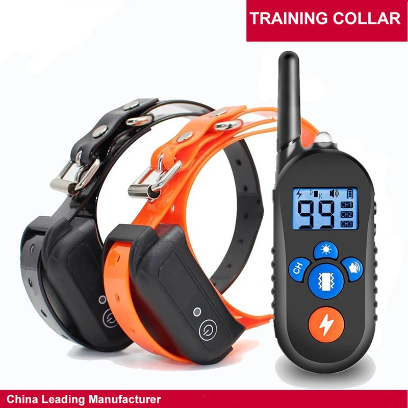 Dog Training Collar with Remote 2-in-1 Bark Stop Shock 800 m Range Device Rechargeable Waterproof Receiver |