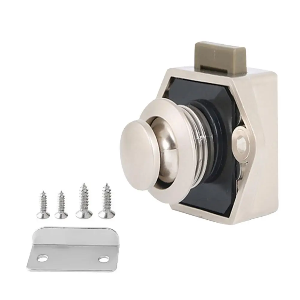 

Camper Car Push Lock RV Caravan Boat Motor Home Cabinet Drawer Latch Button Locks Furniture Hardware Lock