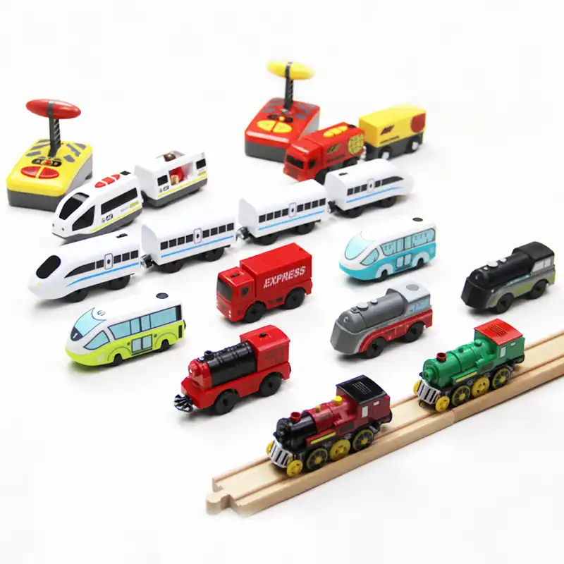 remote control wooden train